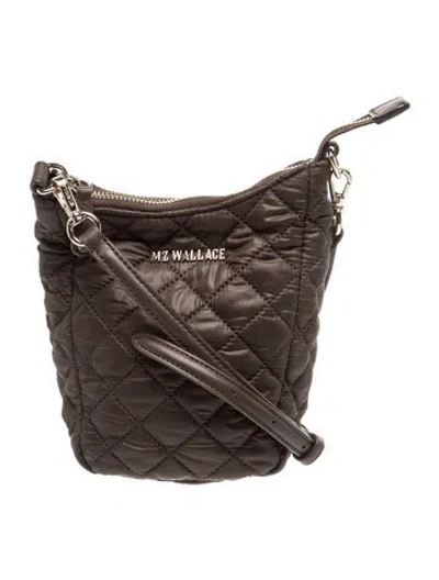 Pre-owned Mz Wallace Nylon Shoulder Bag In Brown