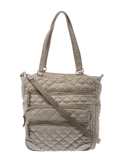 Pre-owned Mz Wallace Nylon Shoulder Bag In Gray