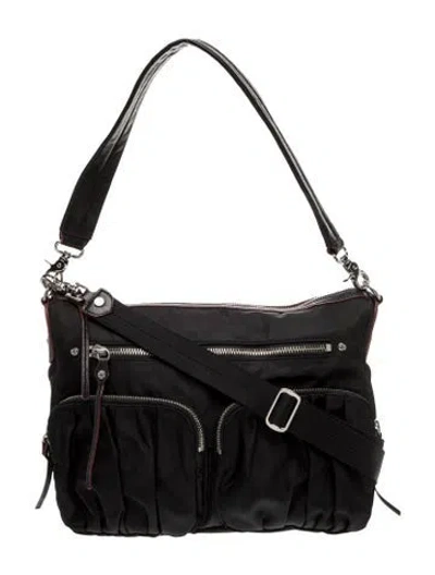 Pre-owned Mz Wallace Nylon Shoulder Bag In Gray