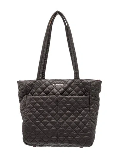 Pre-owned Mz Wallace Nylon Shoulder Bag In Gray