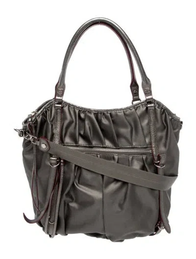 Pre-owned Mz Wallace Nylon Shoulder Bag In Gray