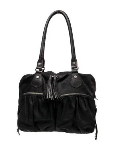 Pre-owned Mz Wallace Nylon Shoulder Bag In Gray