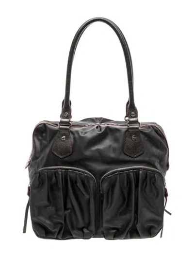 Pre-owned Mz Wallace Nylon Shoulder Bag In Gray