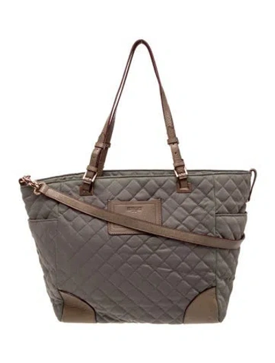 Pre-owned Mz Wallace Nylon Shoulder Bag In Gray