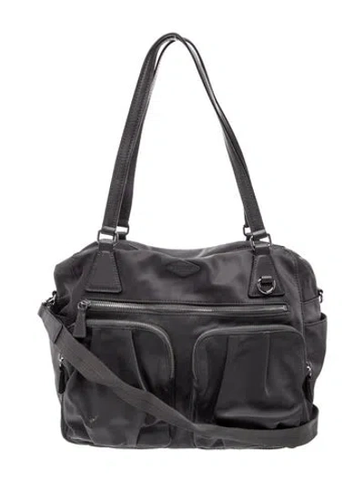 Pre-owned Mz Wallace Nylon Shoulder Bag In Gray