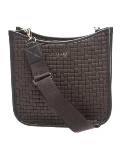 Pre-owned Mz Wallace Nylon Shoulder Bag In Gray