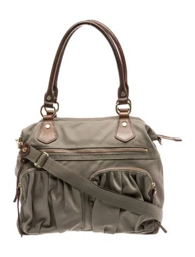 Pre-owned Mz Wallace Nylon Shoulder Bag In Gray