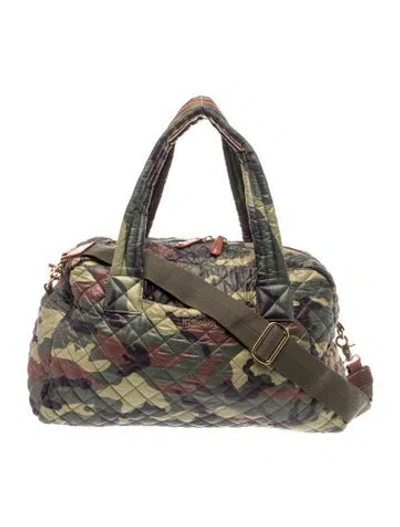 Pre-owned Mz Wallace Nylon Shoulder Bag In Green