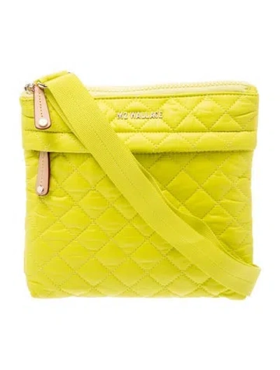 Pre-owned Mz Wallace Nylon Shoulder Bag In Green