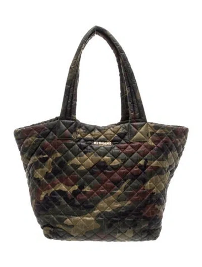 Pre-owned Mz Wallace Nylon Shoulder Bag In Green