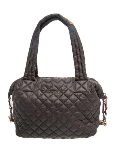 Pre-owned Mz Wallace Nylon Shoulder Bag In Grey