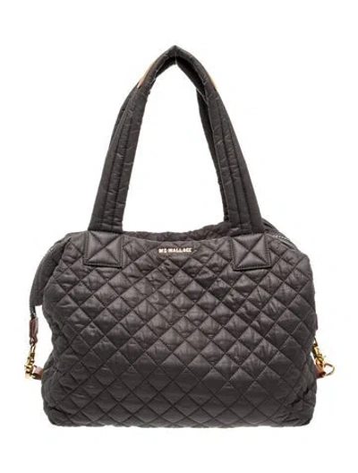 Pre-owned Mz Wallace Nylon Shoulder Bag In Grey