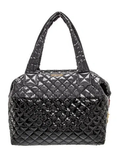 Pre-owned Mz Wallace Nylon Shoulder Bag In Grey/metallic