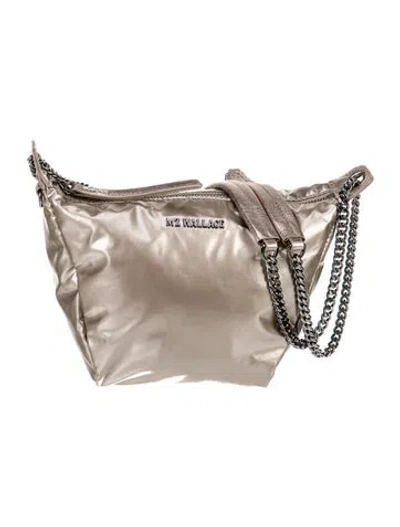 Pre-owned Mz Wallace Nylon Shoulder Bag In Neutral