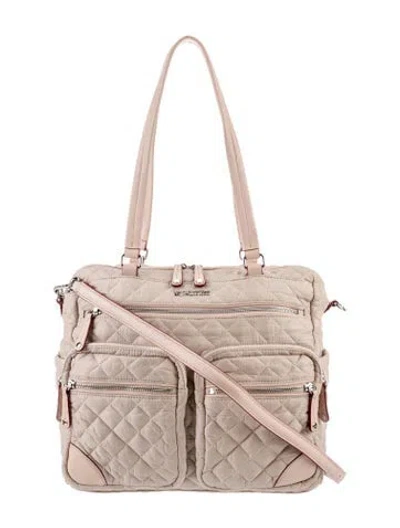 Pre-owned Mz Wallace Nylon Shoulder Bag In Neutral
