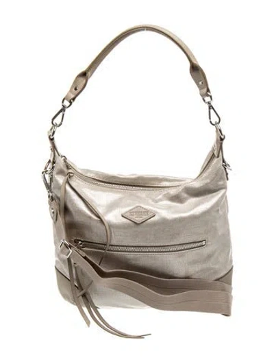 Pre-owned Mz Wallace Nylon Shoulder Bag In Neutral