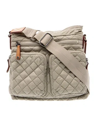 Pre-owned Mz Wallace Nylon Shoulder Bag In Neutral