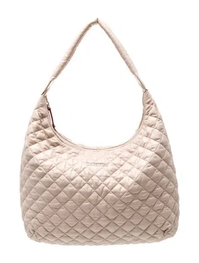 Pre-owned Mz Wallace Nylon Shoulder Bag In Neutral