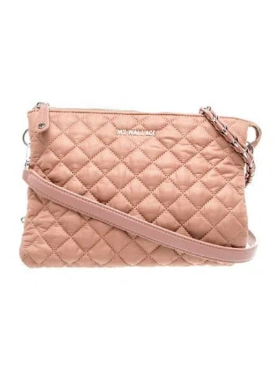 Pre-owned Mz Wallace Nylon Shoulder Bag In Neutral