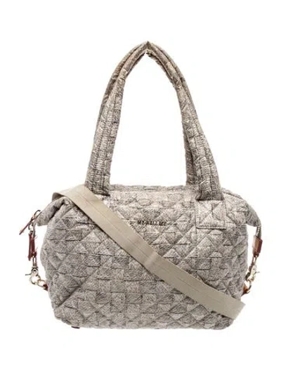 Pre-owned Mz Wallace Nylon Shoulder Bag In Neutral