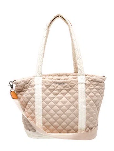Pre-owned Mz Wallace Nylon Shoulder Bag In Neutral