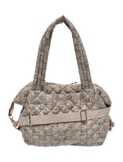 Pre-owned Mz Wallace Nylon Shoulder Bag In Neutrals