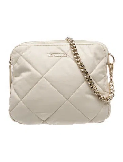 Pre-owned Mz Wallace Nylon Shoulder Bag In Neutrals
