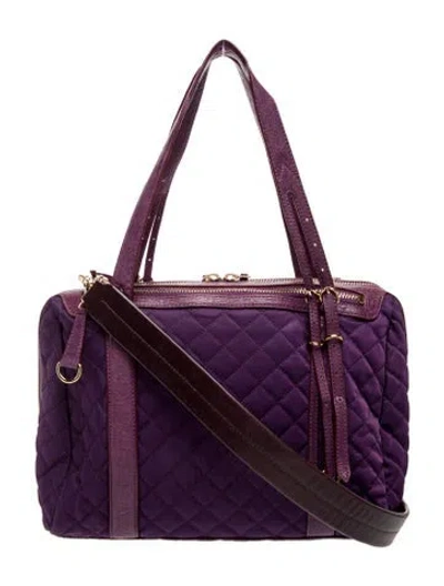 Pre-owned Mz Wallace Nylon Shoulder Bag In Purple