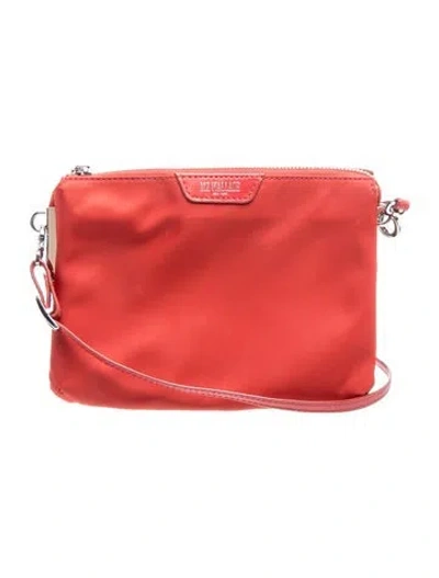 Pre-owned Mz Wallace Nylon Shoulder Bag In Red