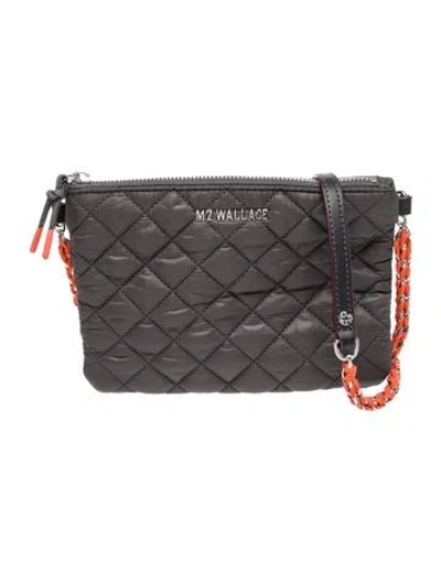 Pre-owned Mz Wallace Nylon Shoulder Bag W/ Tags In Gray