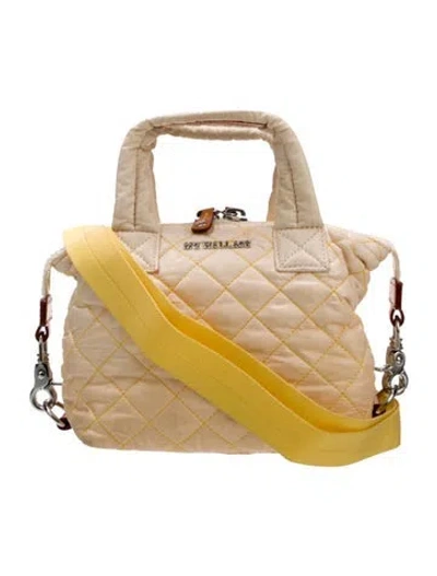 Pre-owned Mz Wallace Nylon Shoulder Bag In Yellow