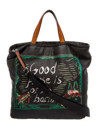 Pre-owned Mz Wallace Nylon Top Handle Bag In Black