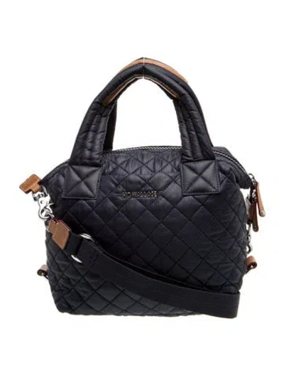 Pre-owned Mz Wallace Nylon Top Handle Bag In Blue