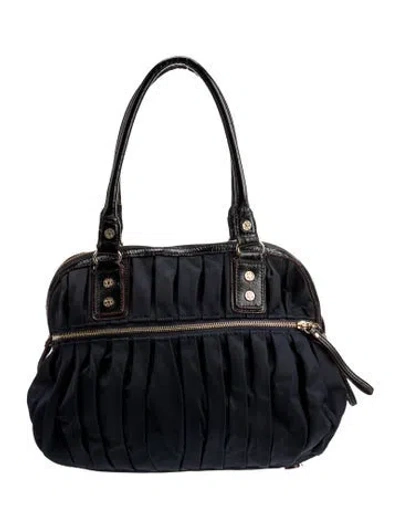 Pre-owned Mz Wallace Nylon Top Handle Bag In Blue