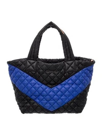 Pre-owned Mz Wallace Nylon Top Handle Bag In Blue