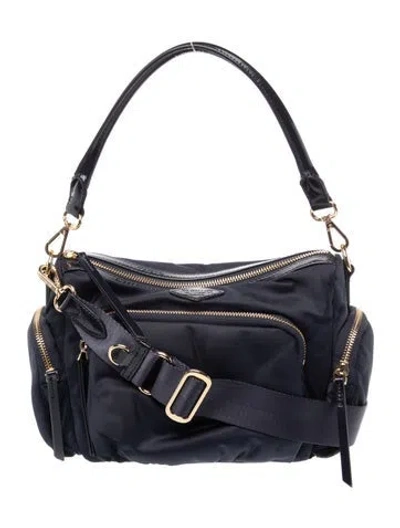 Pre-owned Mz Wallace Nylon Top Handle Bag In Blue