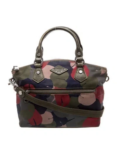 Pre-owned Mz Wallace Nylon Top Handle Bag In Green