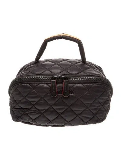 Pre-owned Mz Wallace Nylon Top Handle Bag In Grey