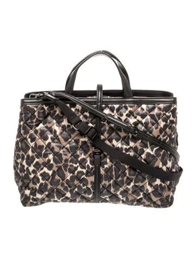 Pre-owned Mz Wallace Nylon Top Handle Bag In Multicolor