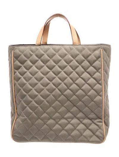 Pre-owned Mz Wallace Nylon Top Handle Bag In Neutral