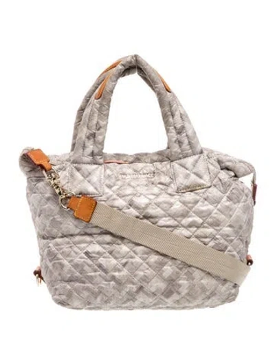 Pre-owned Mz Wallace Nylon Top Handle Bag In Pink