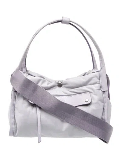 Pre-owned Mz Wallace Nylon Top Handle Bag In Purple