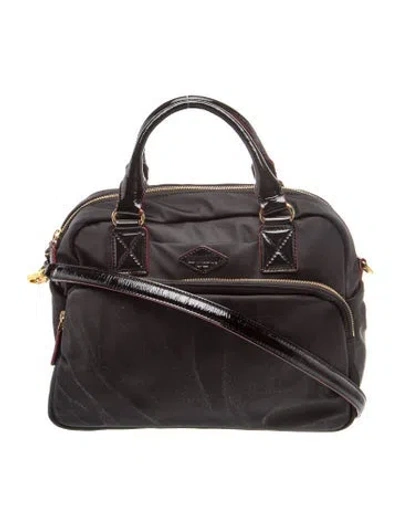 Pre-owned Mz Wallace Nylon Top Handle Bag W/ Tags In Black