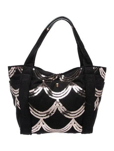 Pre-owned Mz Wallace Nylon Tote In Black