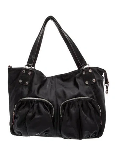 Pre-owned Mz Wallace Nylon Tote In Black