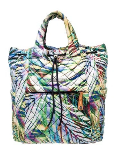 Pre-owned Mz Wallace Nylon Tote In Blue