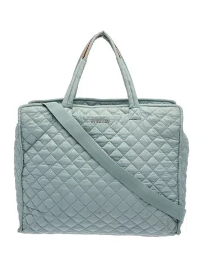 Pre-owned Mz Wallace Nylon Tote In Blue