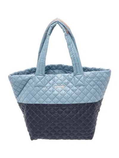Pre-owned Mz Wallace Nylon Tote In Blue