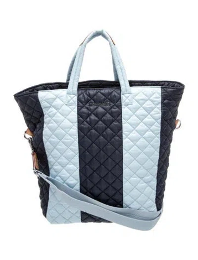 Pre-owned Mz Wallace Nylon Tote In Blue
