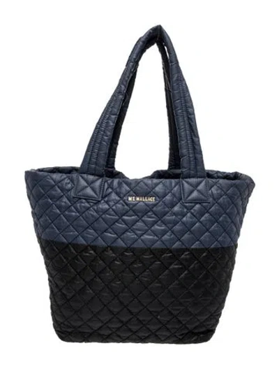 Pre-owned Mz Wallace Nylon Tote In Blue